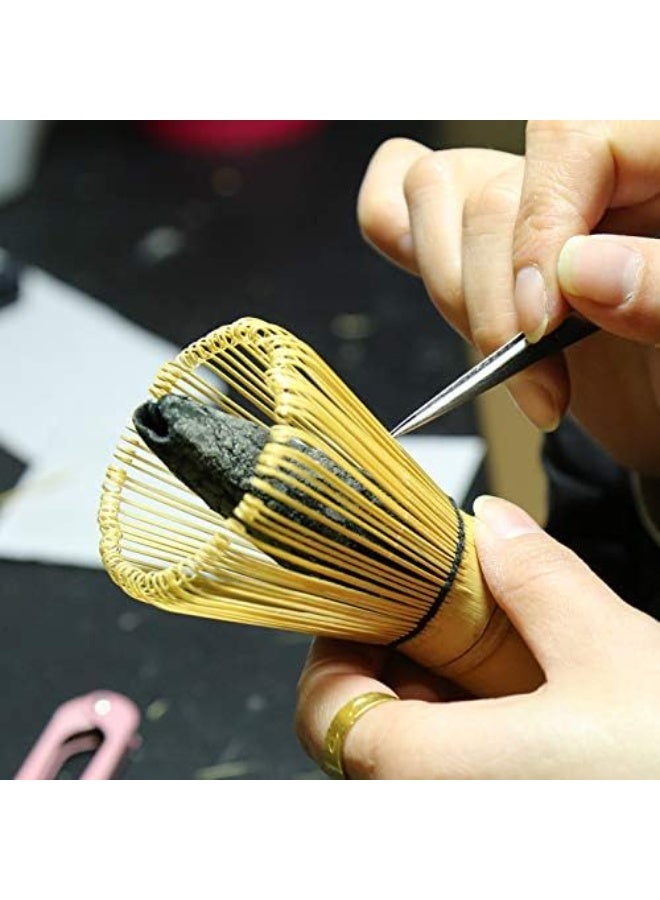 Handcrafted Golden Bamboo Matcha Whisk, Traditional Japanese Chasen Matcha Stirrer -Bamboo Whisk Made from Durable and Sustainable Organic Bamboo - Image 3